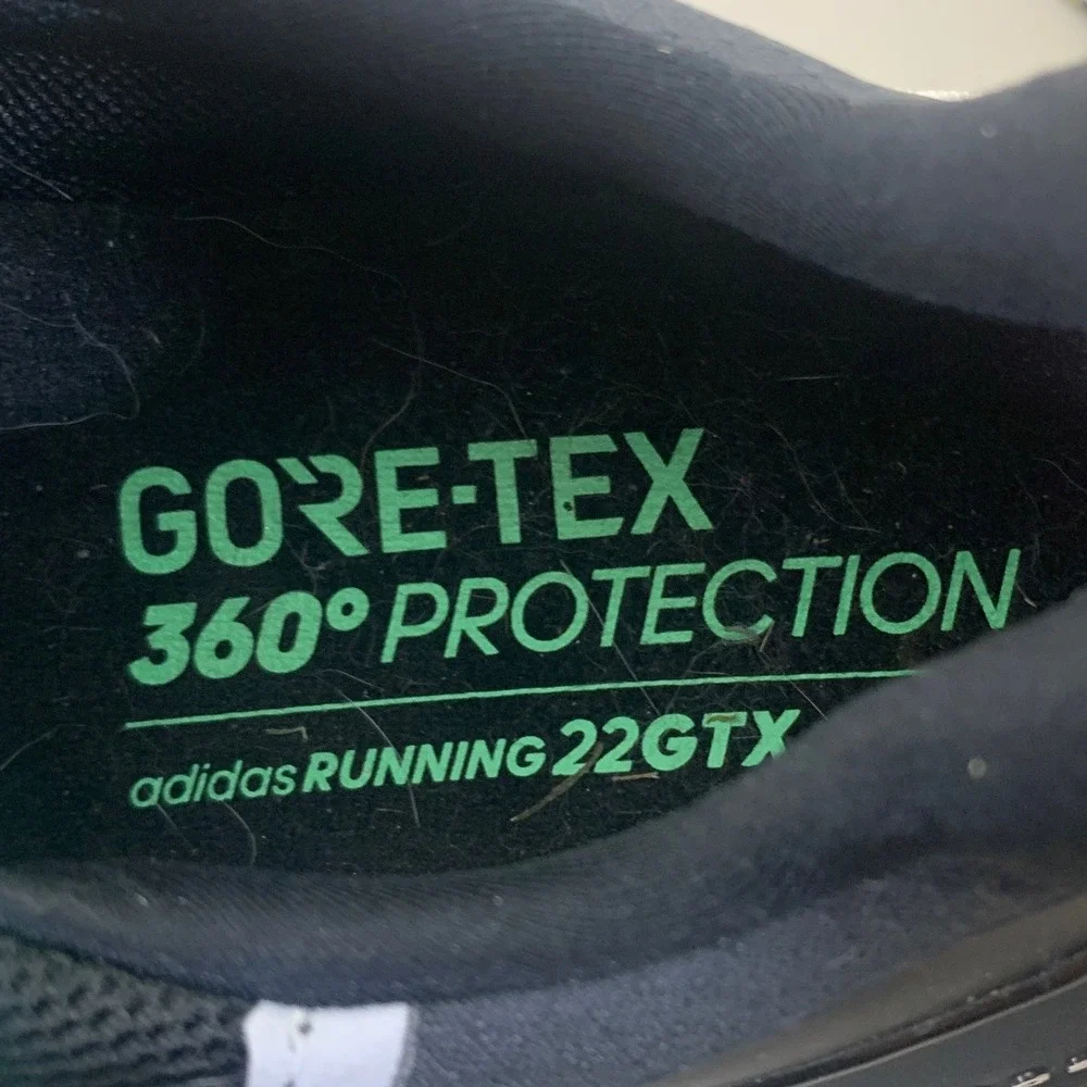 Adidas Ultraboost 22 GTX Sneakers Mens 13 Black Green Waterproof Running GX9127